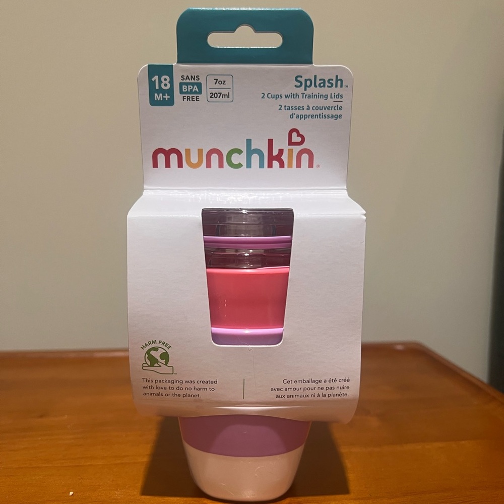 Munchkin Pink and Purple Splash Cups